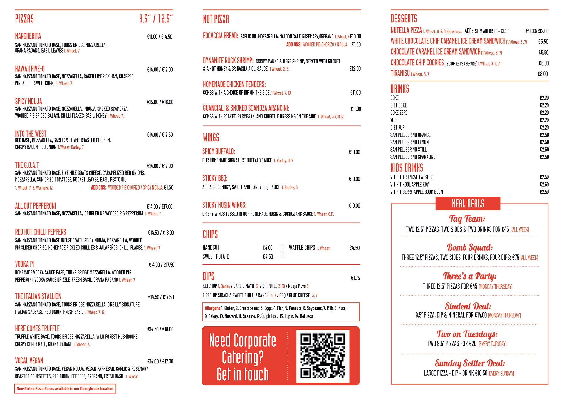 Fired Up - updated menu April 24